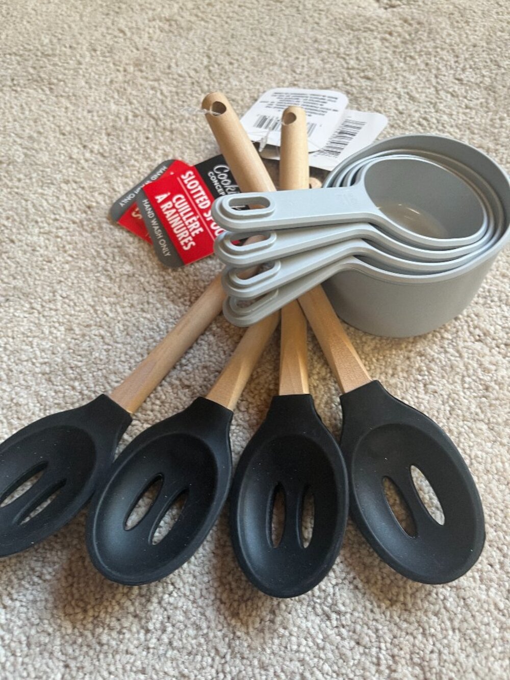 Baking Tools - Silicone Slotted Spoons and Measuring Cups (NEW)